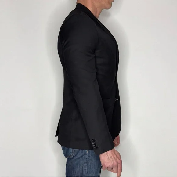 Men's Black Blazer - Picture 4 of 11